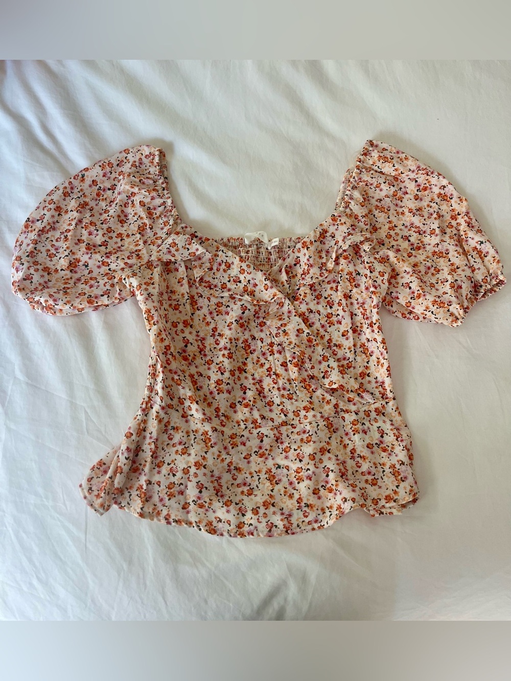 NWOT Lush Floral Wrap Top